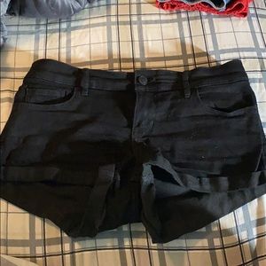 Black Jean shorts